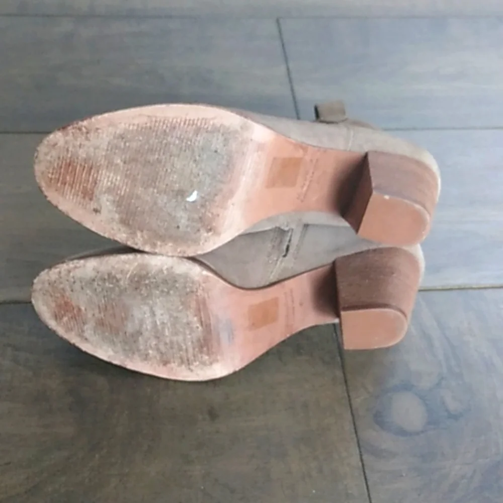 MADEWELL TAN SUEDE BOHO ANKLE BOOTS WOMANS 9.5. - Picture 5 of 6